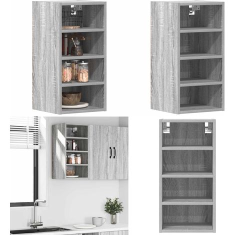 vidaXL Hängeschrank Grau Sonoma 30x29,5x60 cm Holzwerkstoff (1/5)