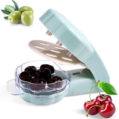 Dénoyauteur cerises et olives, 6 trous, outil multifonction portable pour économiser les graines. (1/5)