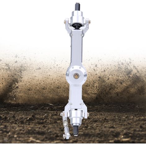 Boîte de vitesses avant en alliage d'aluminium pour MN D90, MN-91, FJ-45 - Accessoire tuning argenté MN-007S (1/5)