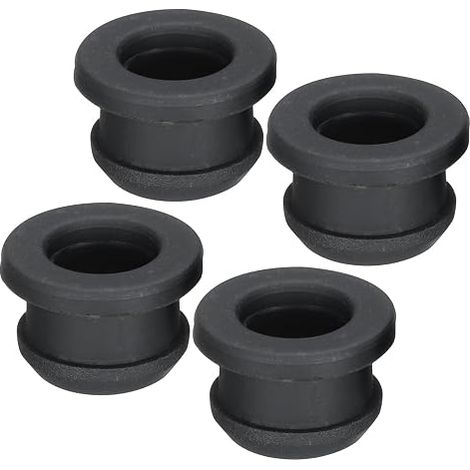 4pcs Rubber Snap Eye Plugs, Mounting Diameter 11.5mm ID 8.5mm, Anti-Scratch Seal for Electrical Box, Cable Hose Black (1/5)