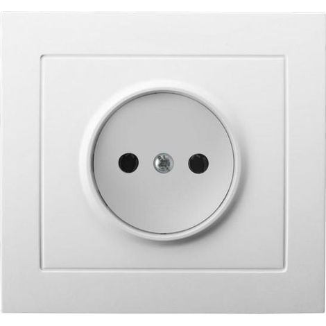 Kier Einzelsteckdose b/u weiß GP-1W/00