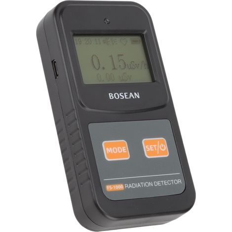 Contatore Geiger, rilevatore di radiazioni nucleari, dosimetro, monitor portatile ricaricabile per radiazioni beta, gamma e X con compensazione energetica e memoria integrata. (1/5)