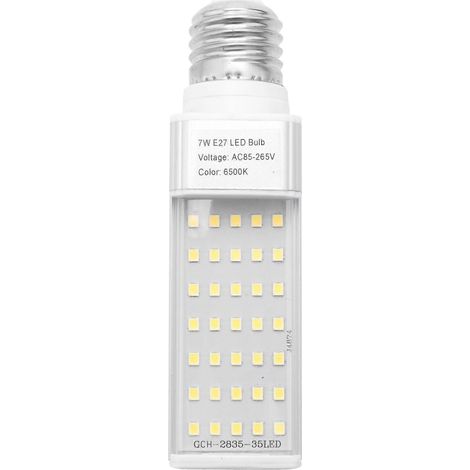 Lampe LED Fishpod blanche pour plantes d'aquarium 7W, pour poissons et coraux, culot E27 (1/5)