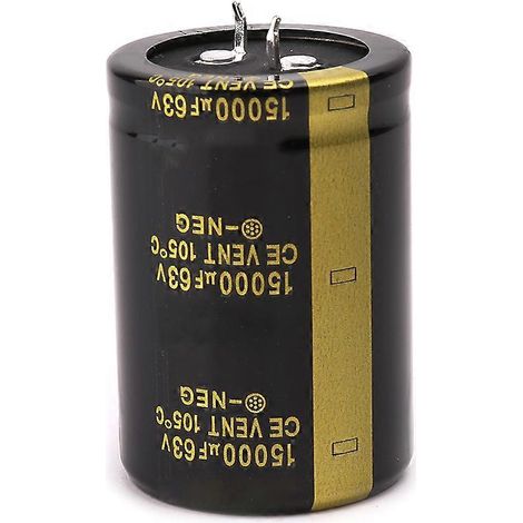 Condensateur électrolytique en aluminium 63 V 15 000 µF pour amplificateur ou condensateurs de filtrage Vo (1/5)