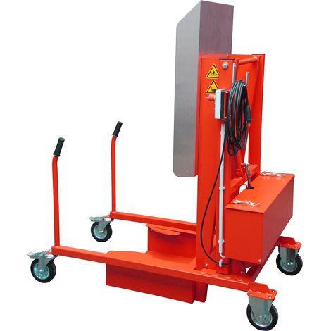 Bauer Mülltonnen-Kippstation MKS-230V, Elektrohydraulisch, lackiert, Feuerrot