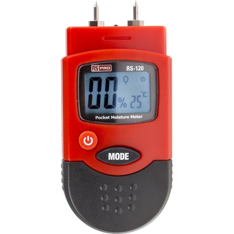 Rs Pro – Hygromètre numérique pour détecteur d'humidité – Alimentation par batterie LRAA x 4 – Précision ±0,2 % – Dimensions 40 x 20 x 96 mm - RS-120 (1/3)