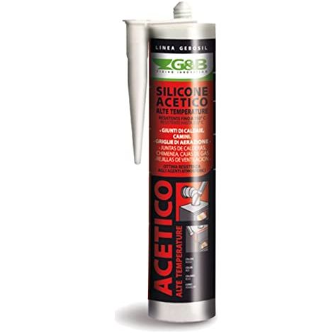 SILICONE ALTA TEMPERATURA REFRATTARIO 1500 ° DA 310 ML GRIGIO PZ 12 - DF 9007944