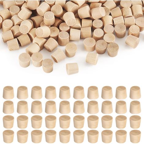 160pcs 8mm Wood Flat Head Screw Hole Screw Cover Caps for Furniture Repair (1/5)