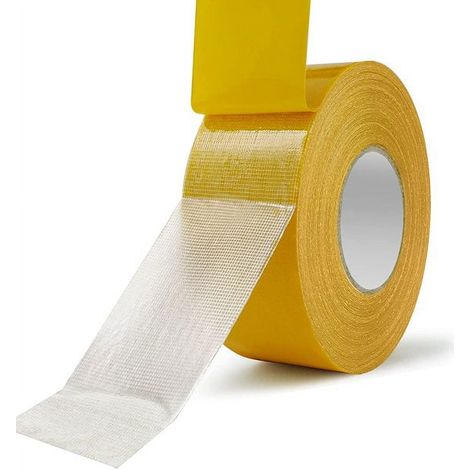 1 Rouleau Ruban adhésif double face, renforcé de filaments, pour tapis et sols durs, 5cm x 20m, usage domestique (1/5)