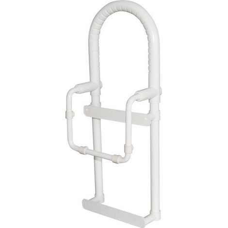 Finish – Barre de maintien en aluminium 61x23x14cm – Charge max 100kg – Installation facile pour baignoire – Sécurise l'accès pour personnes à mobilité réduite