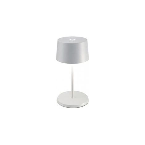 Lampada a led da tavolo Olivia pro mini bianca ricaricabile e dimmerabile