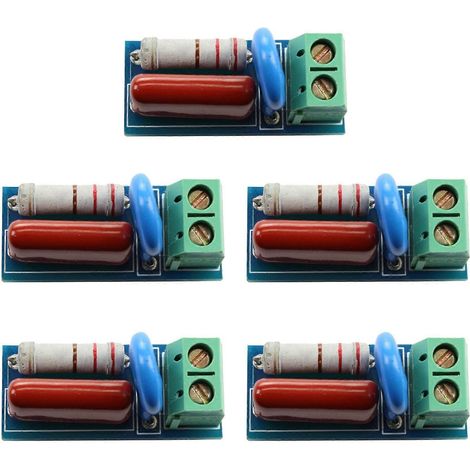 Module de circuit d'absorption/d'amortissement RC 5X, relais de protection contre les surtensions et les surtensions. (1/5)