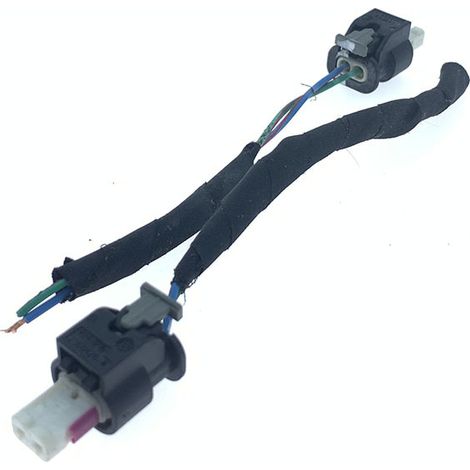 Daytime running lights, fog lights, carbon canister solenoid valve, ABS thermostat, fuel injector connector compatible with Porsche, Mercedes-Benz, and BMW. (1/4)