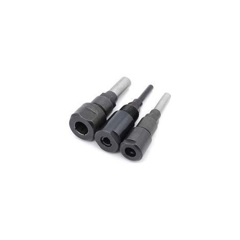 Extension Pince Fraiseuse 3 Pièces, Porte-Outil CNC Gravure et Ébavurage, Compatible Mèches Bois 1/4" 1/2" 8mm, Accessoire Précision (1/4)