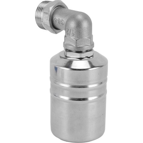 Soavoa Flotteur Automatique Inox Vanne de Niveau d'Eau Sans Électricité pour Réservoir et Fontaine Extérieure 1 Pièce (1/4)