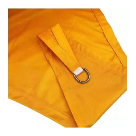 Voile d'ombrage triangulaire - Protection UV Respirant et durable - Balcon terrasse jardin - Orange 4M×4M×4M (1/5)