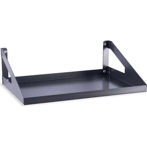 mensola reverisibile fami "grande" per pannello foro quadro in acciaio antracite 45 cm