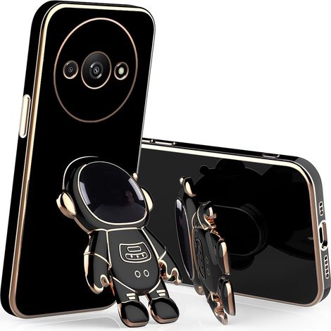 Custodia per Xiaomi Redmi A3, modello Astronauta, nera (1/5)