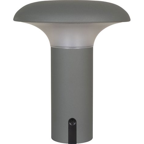 Ramsey Outdoor Lampe LED wiederaufladbar grau, matt.