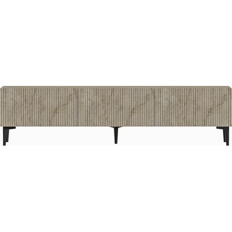 Porta TV in legno "Oscar" - 180 x 31 x 45 cm - Beige
