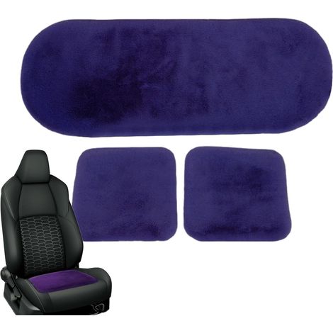 Coussin de siège pour Voiture en Peluche Douce pour l' et Le Dos Coussins de siège Automobile pour intérieur de Voiture, Camion, Voyage, Noël, Temps Froid, Long Voyage, Assise Confortable (1/5)