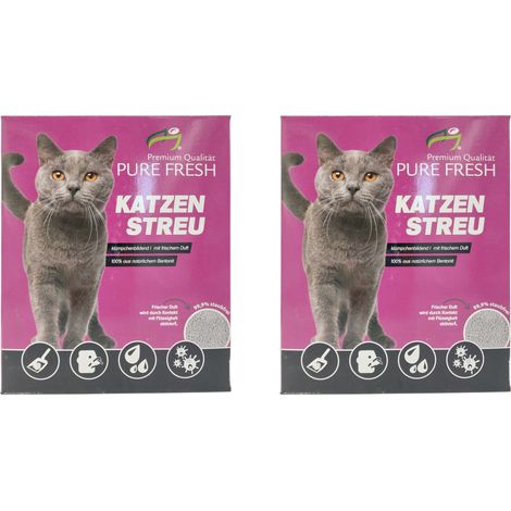 Katzenstreu 12L (10,4Kg) duftend Klumpstreu Haustierstreu Einstreu Streu Haustier (1/5)