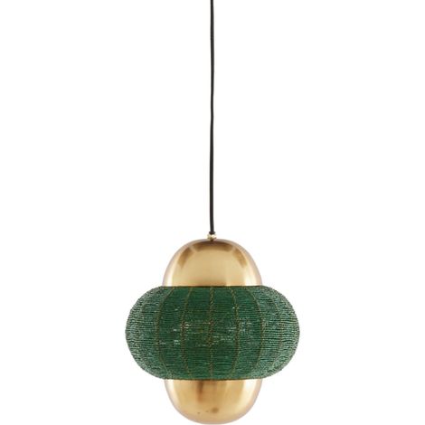 Light & Living - lámpara colgante - Cetara - verde - metal - E27 (1/4)