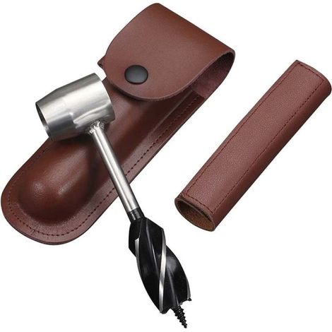 Auger Manuel - Foret À Vis Sans Fin En Acier Trempé - Pour Perçage Bois Et Branches En Plein Air - 25 cm - 1 Pièce (1/5)