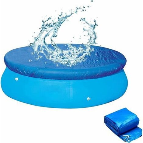 Bâche de piscine, bâche de pluie ronde pour piscines hors sol, durable et adaptée à tous les types de piscines rondes (457 cm de diamètre)1pcs (1/5)