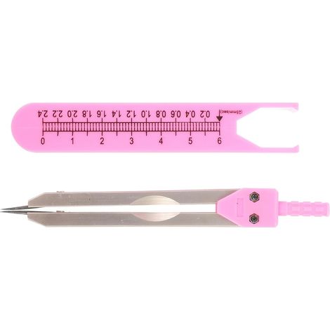 Pied à coulisse en plastique avec fixation vis et capuchon de (1/5)
