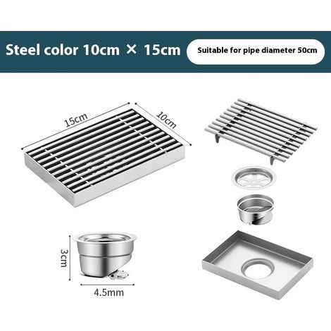 (C1)304 stainless steel floor drain, hotel bathroom large displacement outdoor garden deodorant shower Drains (1/4)