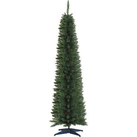 Sapin de Noël artificiel, support inclus, 2,1 mètres de haut, vert (1/5)