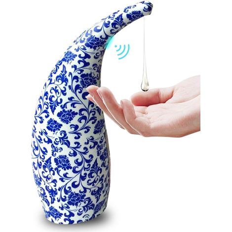 Dispensador de jabón automático por infrarrojos sin contacto (300 ml), apto para lavavajillas líquido, loción, gel y champú, para baño y cocina. (1/5)