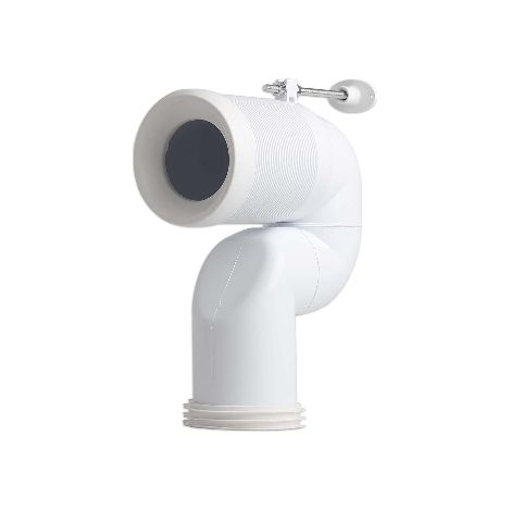 CURVA TECNICA AD S TAGLIABILE A MISURA DIAM. 100- Diam. 100 mm- DH- pezzi 1