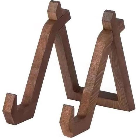 Porte-recettes - 10,2 x 16,5 x 15,2 cm - Support multifonctionnel - Compact et résistant - Universel - Bois - Marron - Serre-livres (1/5)