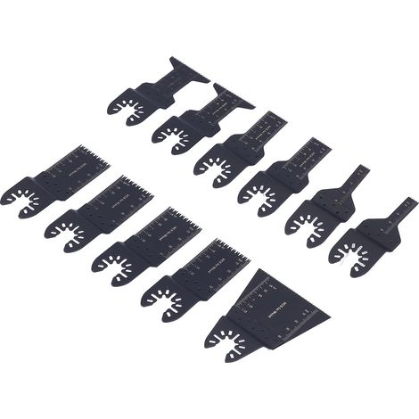 Accessoires de défonceuse 11 pièces : lames multifonctions pour bois, plastique et métal tendre, coupe et ponçage (1/5)