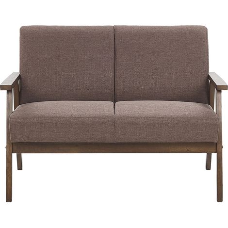 Sofa 2-Sitzer ASNES Stoff Braun