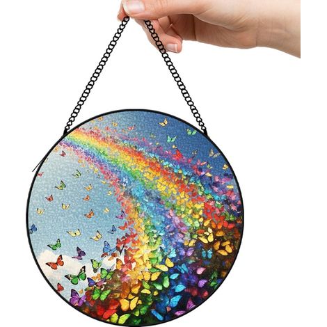 30 cmAttrape-soleil fleurs oiseaux abeille suspendu, décoration élégante, cadeau femme maman (1/5)