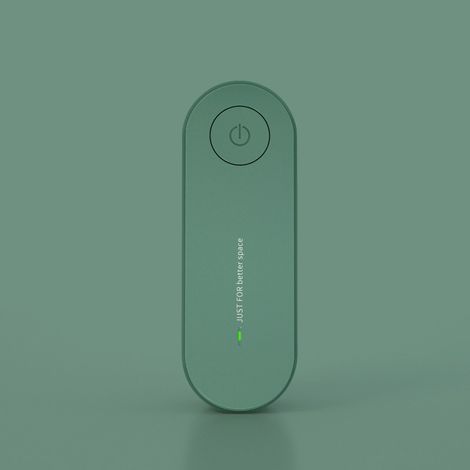 Mini Purificateur d'Air Compact pour Maison, Chambre et Toilettes – Élimine Odeurs et Fumée, Design Vert
