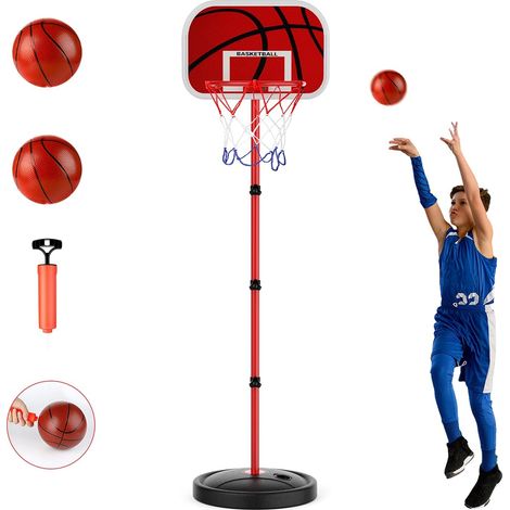 De basket-ball pour enfants , support de basket-ball 150 cm, panier de basket-ball réglable en hauteur, but, mini démarreur professionnel pour une utilisation en intérieur et en extérieur-Fei Yu