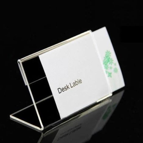 20pcs Étiquette Stand Acrylique Signe Affichage Titulaire Prix Nom Carte Étiquette - 9 x 6 cm (1/4)