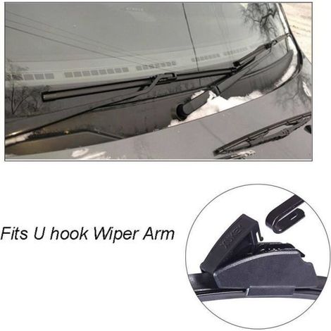 Juego de 3 limpiaparabrisas delanteros y traseros aptos para modelos Nissan Juke F15 de 2010 a 2016. (1/3)