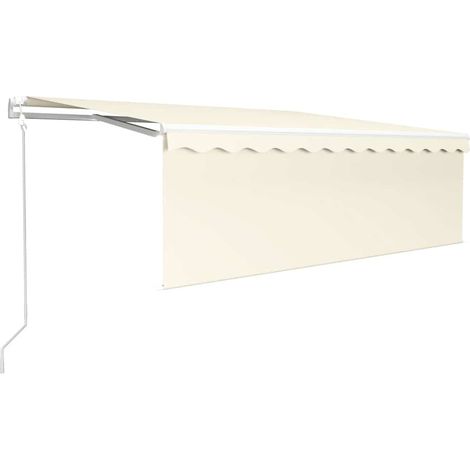 Maison Exclusive - Tenda da Sole Retrattile Automatica con Parasole 4x3 m Crema