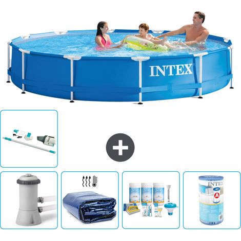 Intex Piscine Tubulaire Ronde - 366x76 cm - 6-pièces  S41722 (1/3)