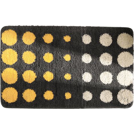 Tapis à pois simples pour chambre à coucher, couverture de chevet, tapis de sol anti-chute pour enfants, tapis de sol doux pour chambre à coucher, 40 x 60 cm (1/5)