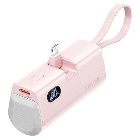 Powerbank 4.800mAh Vention FHRP0/ 22.5W/ Rosa