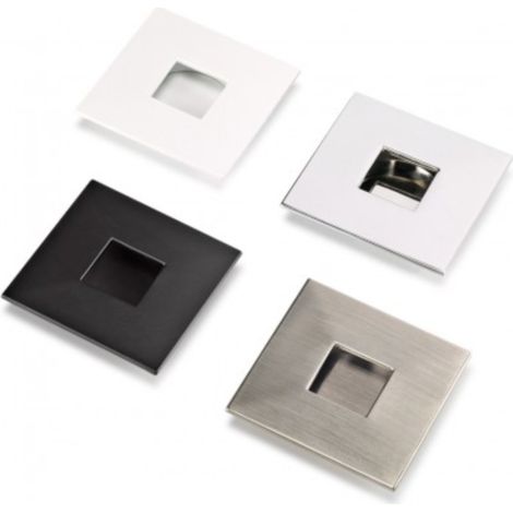 Tirador Square 3770 - Cromo brillo. 73x73mm. 45x11mm. (1/2)