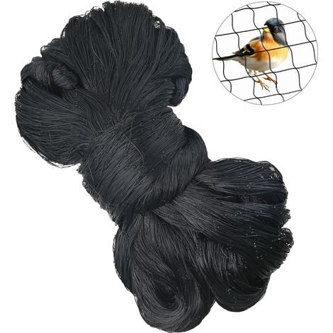 Filet anti-oiseaux  10m x 10m Noir Filet Anti-Oiseaux Filet de Volière Filet de Protection Jardin Bassin Robuste  filet de protection (1/5)