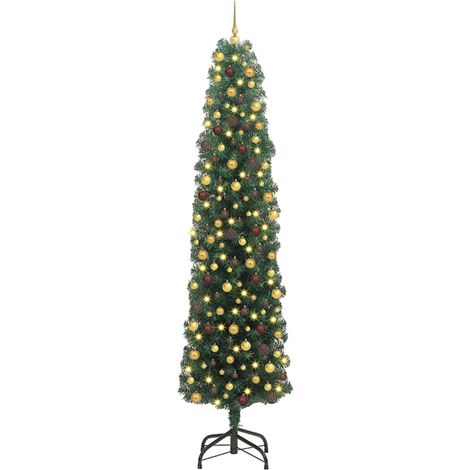 Sapin de Noël artificiel Vert 240 cm PVC et acier et plastique vidaXL
