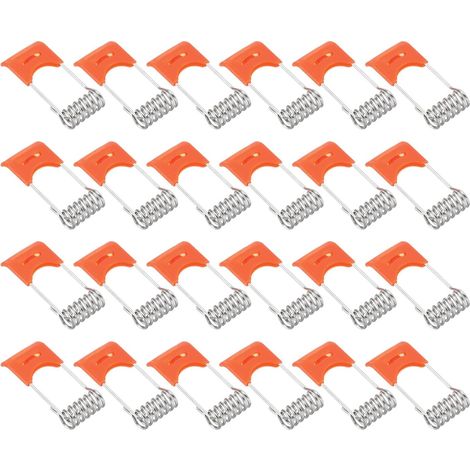 39 x 17 mm Ceiling Light Spring Clamps, 50 Pack Emitting Diode Recessed Lighting Accessories Securing Clips for Ceiling Lamp, Orange (1/5)